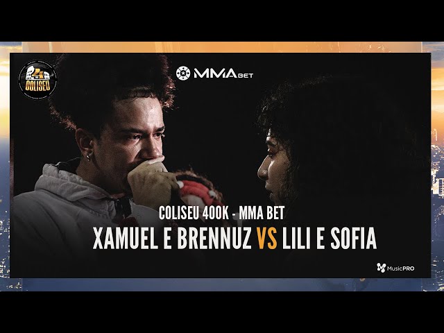 XAMUEL (RS) E BRENNUZ (SP) X LILI (SP) E SOFIA (SC) - BATALHA DO COLISEU - EDIÇÃO MMA BET