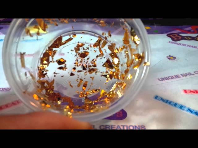 Request Video~ How To Use Gold Leaf~ Unique Nail Creations