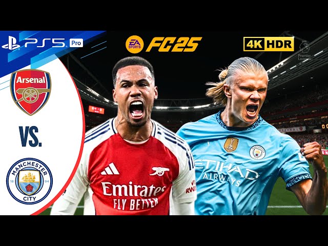 Arsenal vs Manchester City | Premier League 24/25 Full Match | FC 25 | PS5 Pro [4K60]