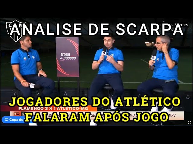 SCARPA NÃO CONSEGUE JOGAR ATIVAMENTE analisa Diniz.  Milito não entende ele deveria jogar por dentro