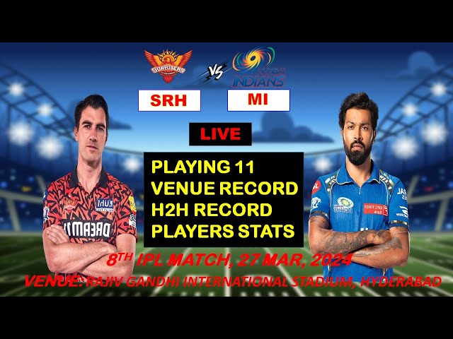 🔴LIVE  SRH vs MI live | srh vs mi dream11 live | srh vs mi dream11 prediction | fantasy gram