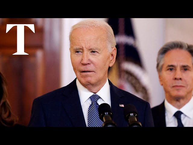 'Is that a joke?', says Biden when asked if Trump takes credit on Gaza deal