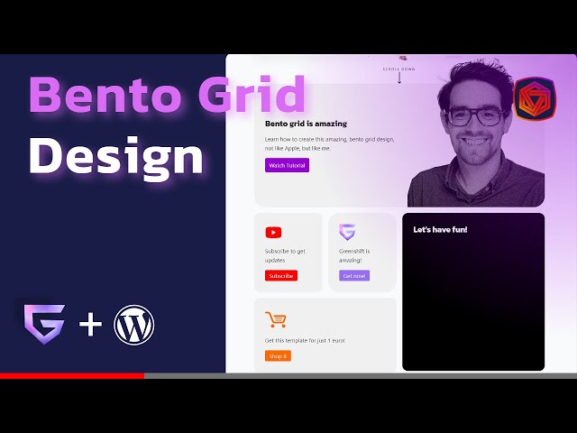 Effortless WordPress bento grid with Greenshift tutorial