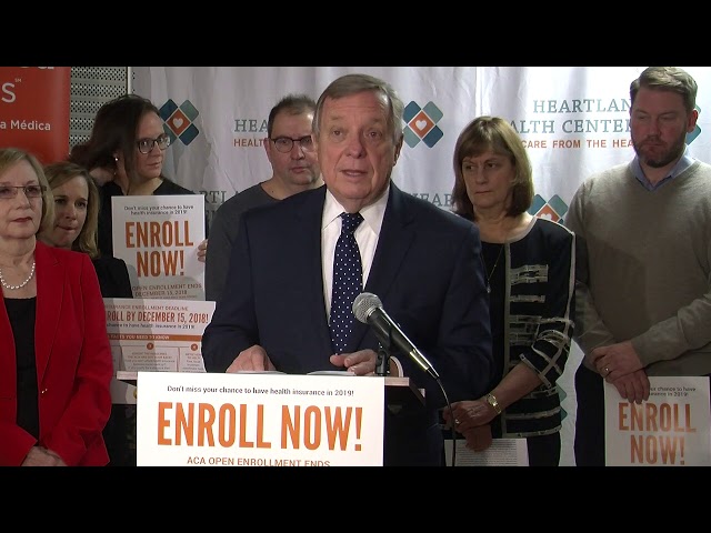 Durbin Urges Residents to Get Covered Before December 15th Deadline