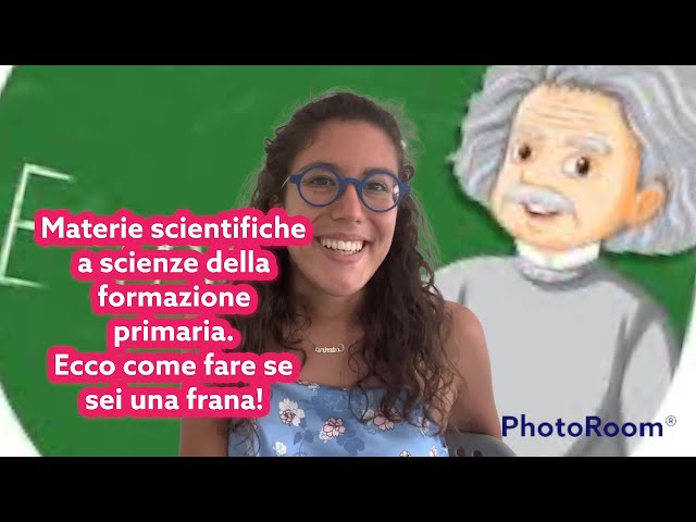 E SE SONO UNA FRANA? Materie scientifiche a formazione primaria