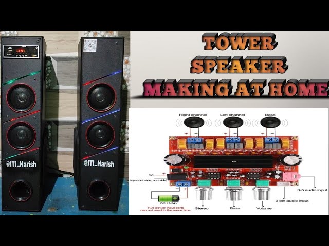 DOUBLE TOWER SPEAKER MAKING / BENCLEy BLUETOOTH DOUBLE TOWER SPE...