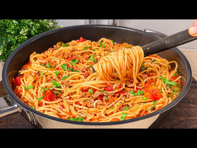 ❗️I learned this old spaghetti recipe from a French chef! Incredibly delicious!