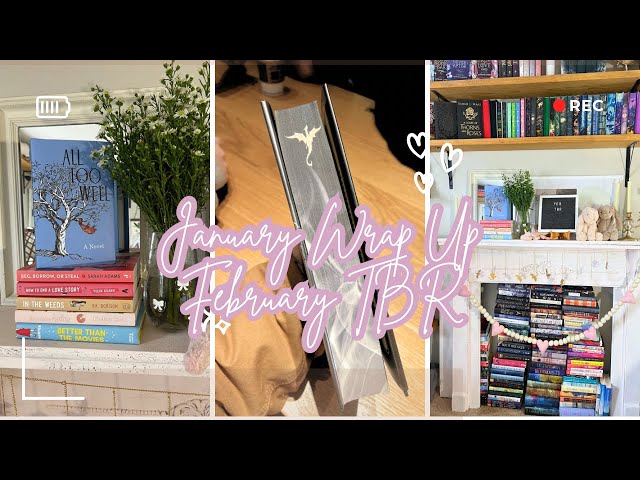 January Reading Wrap Up, February TBR 🤍📖⭐️