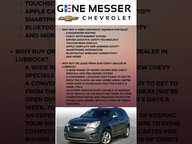 Used Equinox VRP | Gene Messer Chevrolet