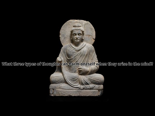 Chapter 2: What three types of thoughts can harm oneself when they arise in the mind?