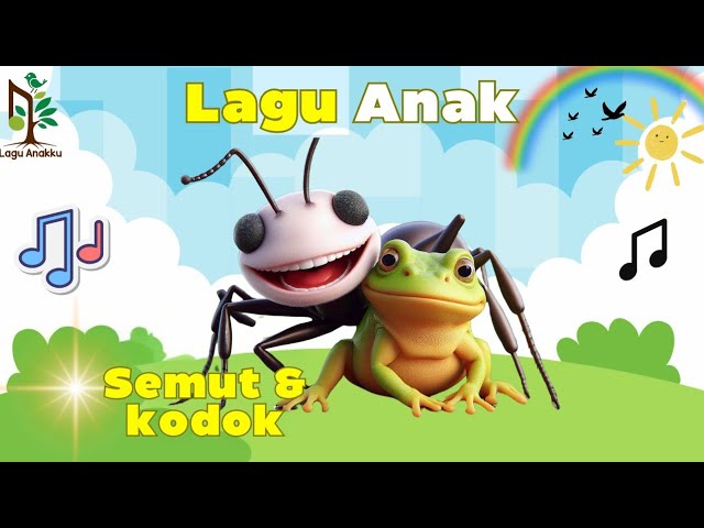 Lagu anak PAUD Indonesia balita dan Anak TK  | lagu anak anak | semut dan kodok #lagupaud 🐜🐸