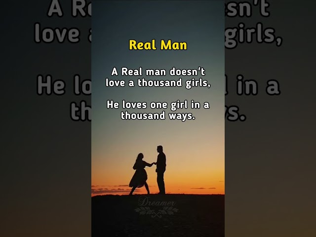 Real Man= Gentleman 💞 #Shorts #Motivationalquotes #Quotes