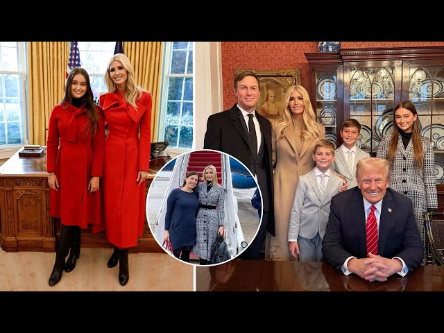 Ivanka Trump’s 13-year-old daughter, Arabella Kushner, borrows mom’s coat for inauguration event