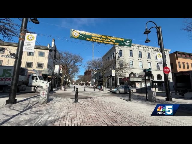 Security measures during UVM Soccer Team parade