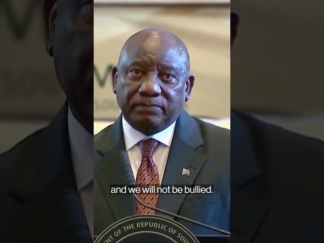 Ramaphosa Responds to Trump Broadside: We Won’t Be Bullied