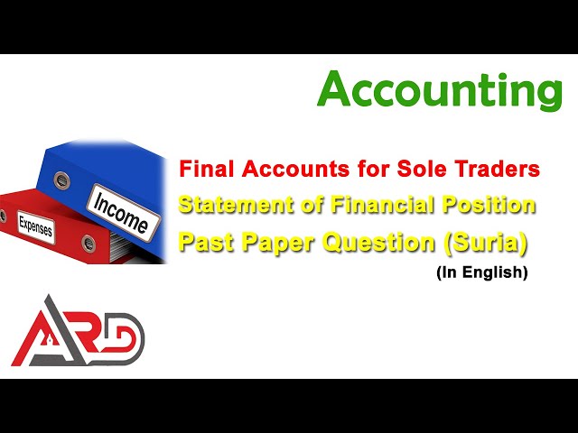 Statement of Financial Position - Suria | English