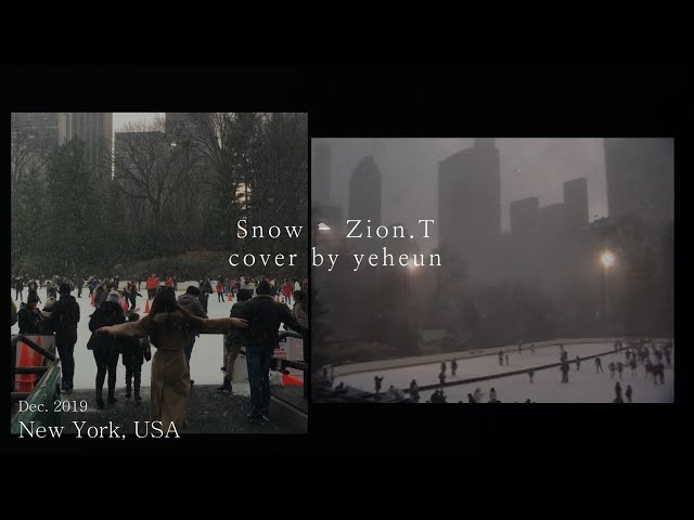 (ENG) 눈 내리는 뉴욕 센트럴파크에서 스케이트 타기｜크리스마스 시즌 Holiday In NYC ｜눈 - 자이언티 feat. 이문세 COVER