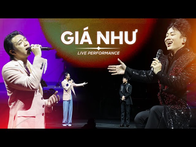 GIÁ NHƯ - TÙNG DƯƠNG & SOOBIN HOÀNG SƠN | Liveshow Người Đàn Ông Hát | "Giá Như Em Muốn Anh..."