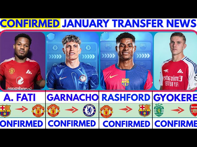 🚨THE LATEST CONFIRMED TRANSFER NEWS AND RUMOURS TRANSFERS WINTER 2025|Rashfor✔️Ansu fati✔️Gyokeres✔️