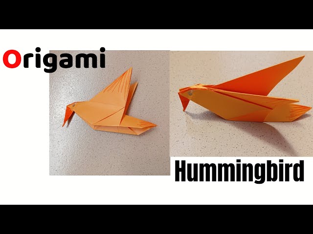 DIY Easy Origami Hummingbird | How to make a paper Bird 🐦