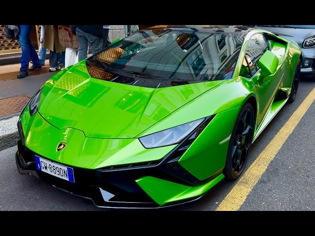 LOTS OF SUPERCARS IN MILAN. WALKING TOUR №3. THE MOST RICHEST STREET. LAMBORGHINI, FERRARI.