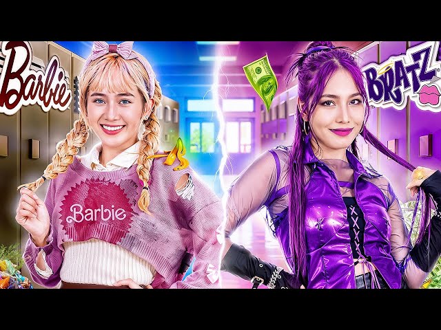 Cô Gái Nghèo Vs Cô Gái Giàu Ở Trường! Barbie Vs Bratz