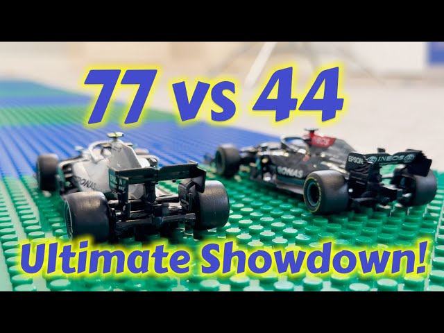 Costco Racing Cars Take on a LEGO Runway! Mercedes-Benz 77 vs 44 – Who’s Faster?