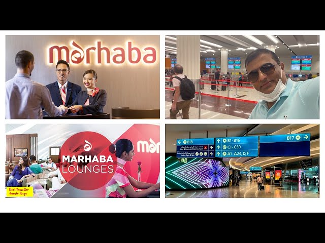 MARHABA LOUNGE  DUBAI AIRPORT TERMINAL 3 | REVIEW BY DESI TRAVELLER AAMIR RAZ