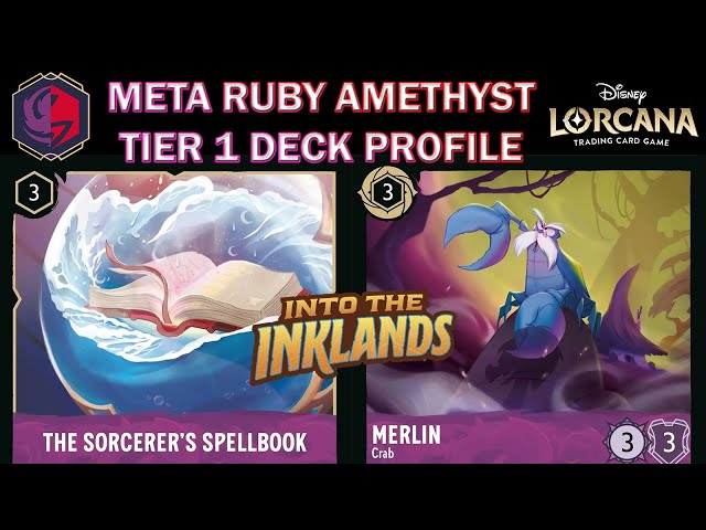 🔴🟣 RUBY AMETHYST CONTROL DEEP DIVE #2 - DECK TECH OPTIONS FOR THE META - Disney Lorcana Deck Profile