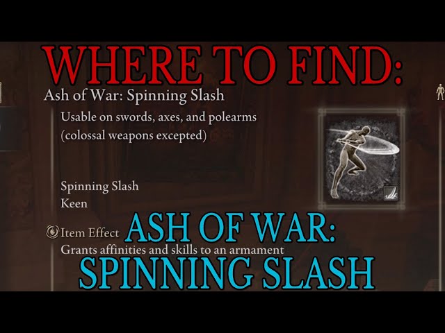 Where to find Ash of War Spinning Slash - Elden Ring Guide