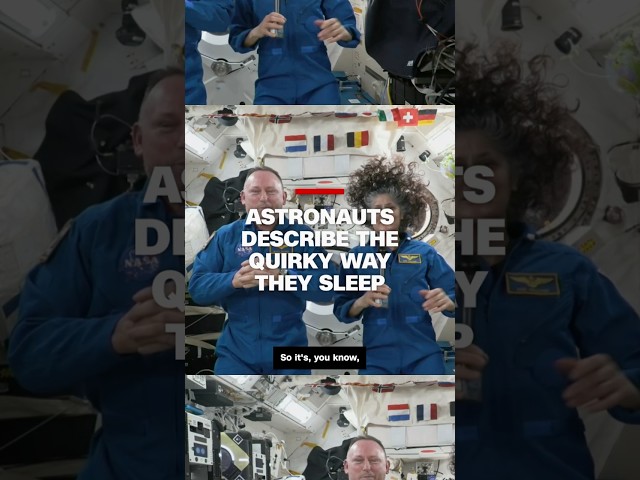 Astronauts describe the quirky way they sleep