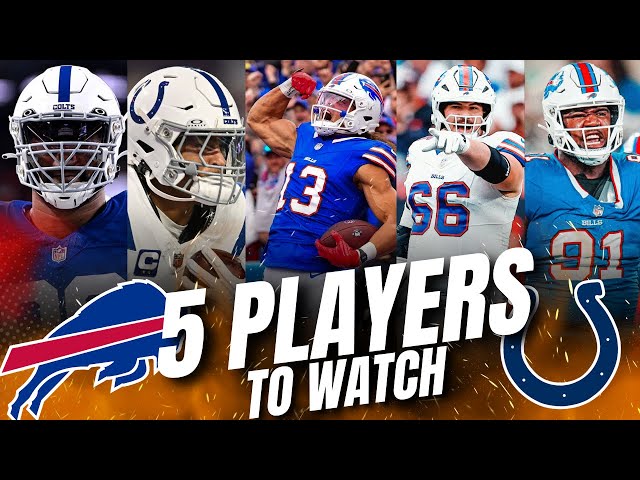 BILLS in INDY: FIVE players to WATCH vs the COLTS