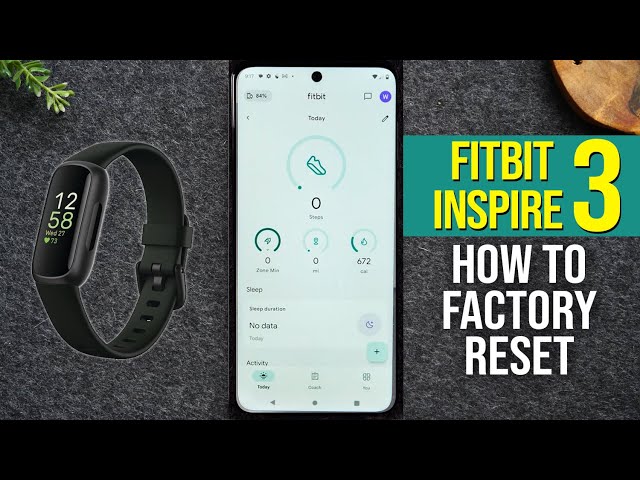 Fitbit Inspire 3 How to Reset Back to Factory Settings