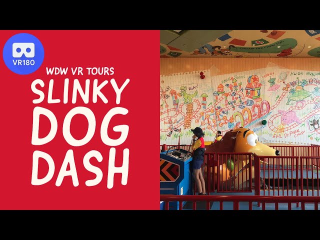 Slinky Dog Dash | 3D VR 180 | Walt Disney World