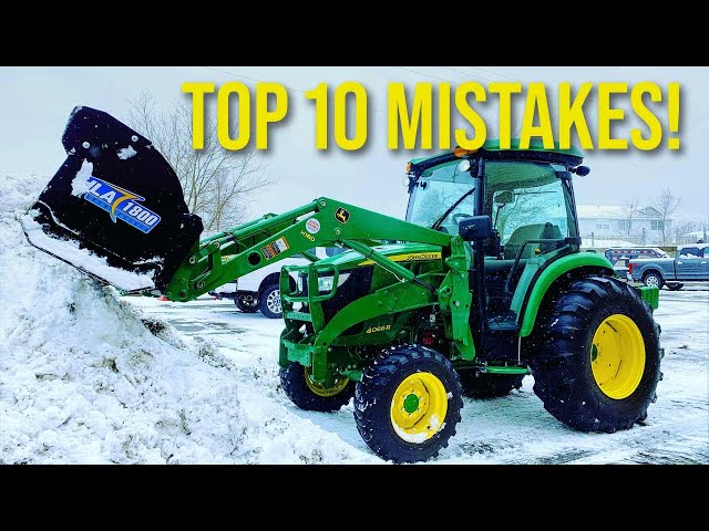 TOP 10 SNOW REMOVAL MISTAKES TRACTOR OWNERS MAKE ❄️🚜👨‍🌾