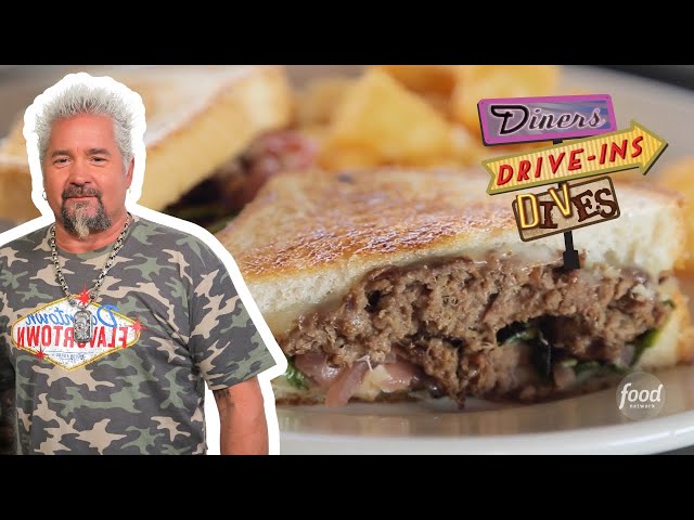 Guy Circles Back for Comfort Food at Palm Springs Café | Diners, Drive-Ins and Dives | Food Network