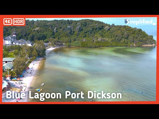 Blue Lagoon, Port Dickson | Drone view in 4K 60FPS HDR