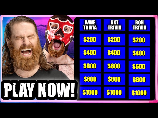 Wrestling Jeopardy! Test Your WWE Knowledge & More