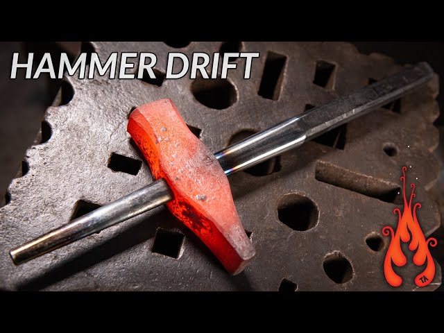 Blacksmithing - Forging a Hammer Drift (for factory made handles)