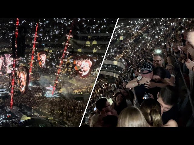 Surprise Marriage Proposal at Ed Sheeran - Thinking Out Loud (Live 2022 Mathematics Tour in Warsaw)