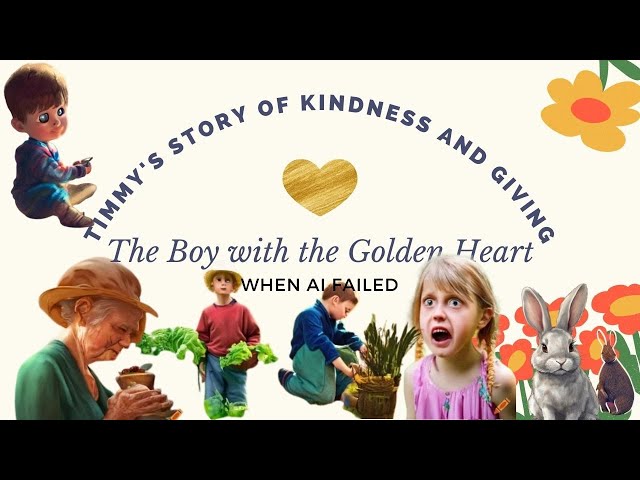 The Boy with the Golden Heart: Timmy's Story of Kindness and Giving - AI Failed