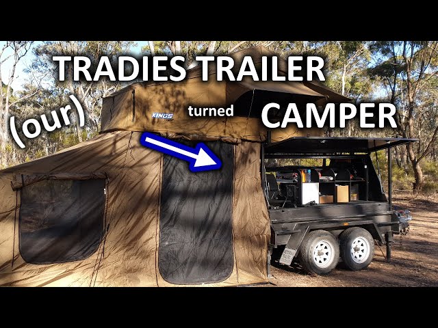 We turned a tradies trailer into a camper trailer