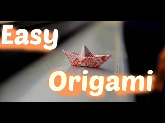 Origami Sailboat Tutorial: How to Make an Origami Sailboat ... Easy!