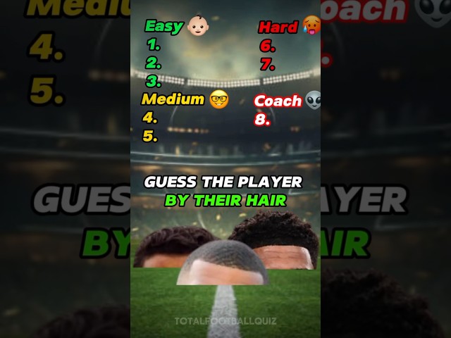 Guess The Player by Hair #football #soccer #shortsfeed #quiz #shorts