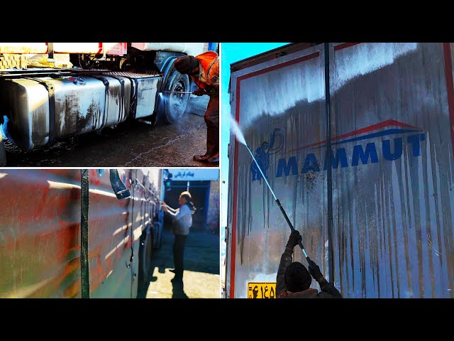 HARDEST Truck Wash You've Ever Never Seen! | Latest Muddy SCANIA G410 Truck Washing