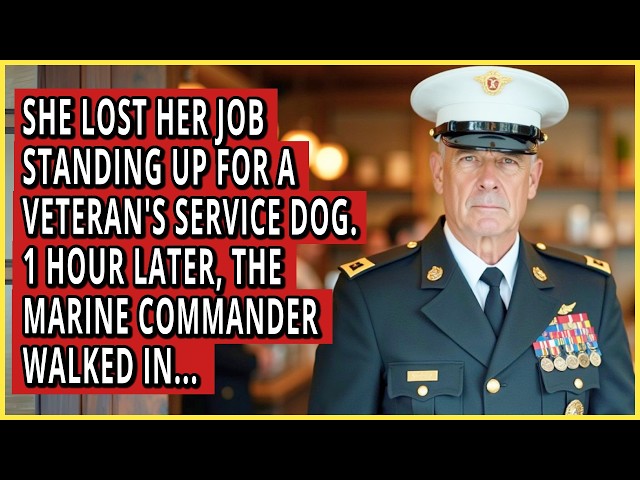 She Lost Her Job Standing Up for a Veteran's Service Dog. 1 Hour Later, The Marine Commander Came...