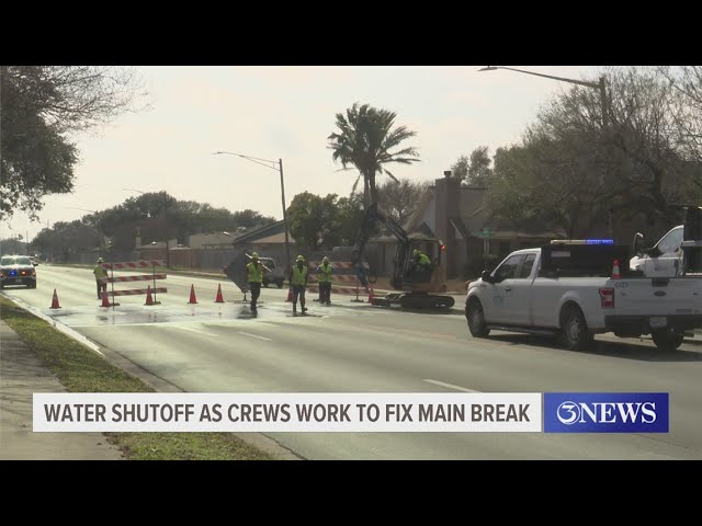 CCPD opened two lanes after water main break between Wooldridge and Coppedge Drive