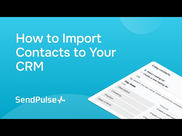 How to import contacts to your CRM