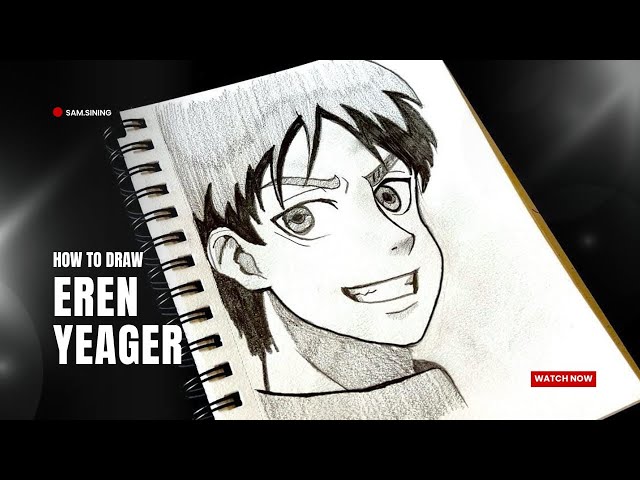 How to draw Eren Yeager || How to draw anime || step by step ||Easy anime drawing tutorial