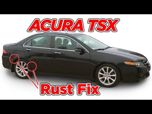 Acura TSX Rear Quarter Rust Repair Fix 2004-2008